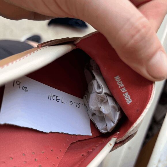 Vintage 90s Cole Haan Loafers 9 Cream Tan Penny Shoes NWOB - Picture 9 of 15